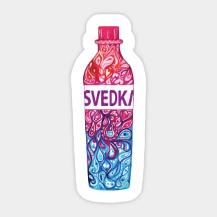 Svedka Vodka Illustration Sticker